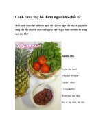 Canh chua thịt bò thơm ngon khó chối từMón canh chua thịt bò thơm ngon với vị pot