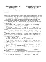 ĐỀ THI THỬ ĐH-CĐ NĂM 2011 Môn thi:Hoá học potx