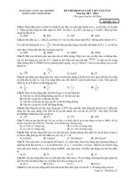 ĐỀ THI KHẢO SÁT GIỮA KÌ I VẬT LÍ 12 Năm học 2011 - 2012 MÃ ĐỀ: 123 pptx