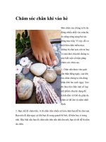 Chăm sóc chân khi vào hè doc