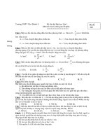 Kỳ thi thử Đại học Lần 1 - Mã đề 202 potx