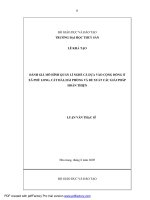 Đánh giá mô hình quản lí nghề cá dựa vào cộng đồng ở xã phù long, cát hải,  hải phòng và đề xuất các giải pháp hoàn thiện