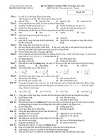 ÔN THI TỐT NGHIỆP THPT NĂM HỌC 2010- 2011 MÔN VẬT LÍ pptx