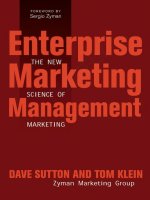 Enterprise Marketing Management The New Science of Marketing phần 1 ppsx