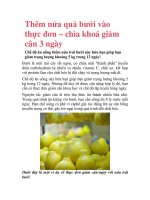 Thêm nửa quả bưởi vào thực đơn – chìa khoá giảm cân 3 ngày pps