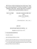 Mẫu báo cáo thành tích đề nghị tặng thưởng “Huân chương”; “Bằng khen của Thủ tướng Chính phủ”; “Cờ thi đua của Chính phủ”; “Cờ thi đua và Bằng khen của Bộ trưởng”, “Tập thể lao động xuất sắc” cho tập thể có thành tích xuất sắc trong thực hiện nhiệm vụ chí