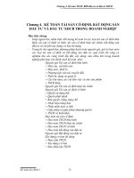 Chương 4. Kế toán TSCĐ, BĐS đầu tư và đầu tư XDCB doc