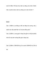 Bộ đề thi môn mac lênin 3 docx