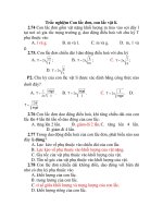 Trắc nghiệm Con lắc đơn, con lắc vật lí ppsx