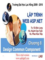 LẬP TRÌNH WEB ASP.NET Chương 8: Design Common Component pptx