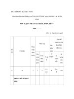 MẪU ĐỐI TƯỢNG THAM GIA BHXH, BHTN, BHYT potx