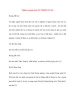 Y học cổ truyền kinh điển - sách Tố Vấn: Thiên ba mươi chín: CỬ THỐNG LUẬN doc