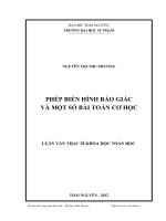 phép biến hình bảo giác và một số bài toán cơ học