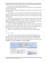 Giáo trình - Tìm hiểu Microsoft Office 2007 - Tập 1 - Lê Văn Hiếu - 4 potx