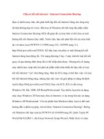 Chia sẻ kết nối internet - Internet Connection Sharing docx