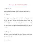 Y học cổ truyền kinh điển - sách Tố Vấn: Thiên mười bốn: THANG DỊCH GIAO LỄ LUẬN ppsx