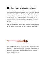 Thể dục giảm béo trước giờ ngủ ppsx