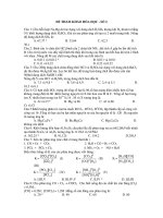 ĐỀ THAM KHẢO HÓA HỌC - SỐ 2 doc