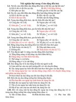 Trắc nghiệm Đại cương về dao động điều hoà pps