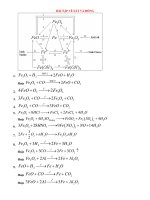 BÀI TẬP VỀ SẮT VÀ ĐỒNG pptx