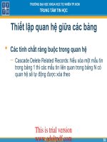 Bài 2: Bảng dữ liệu (Table) pps