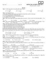 KIỂM TRA 1 TIẾT LỚP 12 BÀI SỐ 1 - MÃ ĐỀ 308 pdf