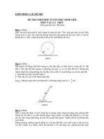 ĐỀ THI ĐỀ THI CHỌN ĐỘI TUYỂN HỌC SINH GIỎI MÔN VẬT LÝ THPT doc