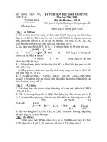 KỲ THI CHỌN HỌC SINH GIỎI TỈNH Năm học 2010-2011 Môn thi: Hóa học – Đề 01 docx