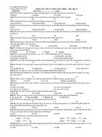 KIỂM TRA CHẤT LƯỢNG GIỮA HKII Môn :Hóa 12 Mã đề 001 docx