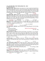 CÁC CHUYÊN ĐỀ LUYỆN THI ĐẠI HỌC 2011 – 2012 II. PHẦN SÓNG CƠ pdf