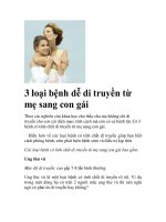 3 loại bệnh dễ di truyền từ mẹ sang con gái ppt