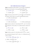 TRẮC NGHIỆM KHÁCH QUAN CHƯƠNG III pot