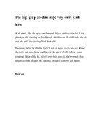 Bài tập giúp cô dâu mặc váy cưới xinh hơn docx