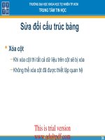 bài giảng Sửa đổi cấu trúc bảng pdf