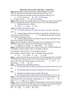 KIỂM TRA CHẤT LƯỢNG HÓA HỌC – MÃ ĐỀ 006 pps