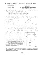 ĐỀ THI CHỌN HỌC SINH GIỎI LỚP 12 NĂM HỌC 2011 - 2012 MÔN VẬT LÝ pdf