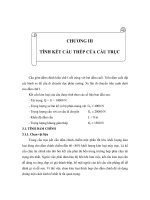 Thiết kế kết cấu trục 1 tần phục vụ cho việc di chuyển tôn tấm - Chương 3 pdf