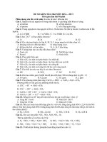 ĐỀ SỐ KIỂM TRA HKI MÔN HÓA – ĐỀ 5 pptx