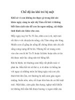 Chế độ ăn khi trẻ bị mệt pps