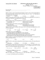 Đề thi khảo sát chất lượng đầu năm khối 12 Môn thi : VẬT LÝ - Mã đề thi 896 potx