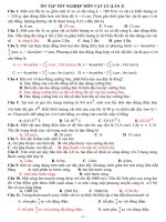 ôn tập trắc nghiệm tốt nghiệp vật lý năm học 2013-2014 lần 3