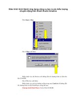 Giáo trình hình thành ứng dụng công cụ tạo ra các biểu tượng chuyển động trên thanh thước timeline p1 ppt