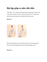 Bài tập giúp eo nhỏ, đùi chắc pdf