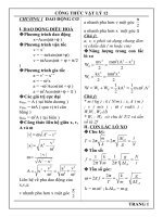 công thức vật lý 12