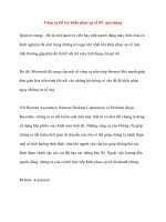 Công cụ hỗ trợ khắc phục sự cố PC qua mạng doc