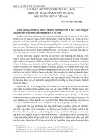 Vận dụng học thuyết kinh tế Mác Lênin trong xây dựng nền kinh tế thị trường định hướng XHCN ở Việt Nam pdf