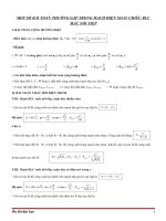 một số bài toán thường gặp trong mạch điện xoay chiều rlc mắc nối tiếp