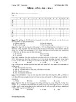 Sóng ánh sáng – Đề số 1 ppsx