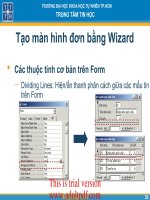 Tạo màn hình đơn bằng Wizard docx