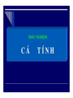 TRẮC NGHIỆM CÁTÍNH doc